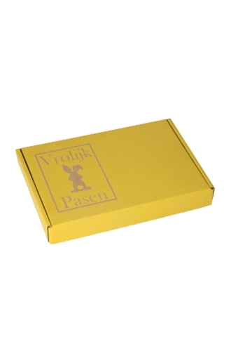 Brievenbusdoos Klep Vrolijk Pasen Kraft A5 22x16x2.8cm 15stuks