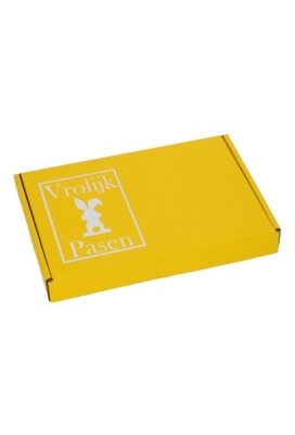 Brievenbusdoos Klep Vrolijk Pasen Wit A5 22x16x2.8cm 15stuks