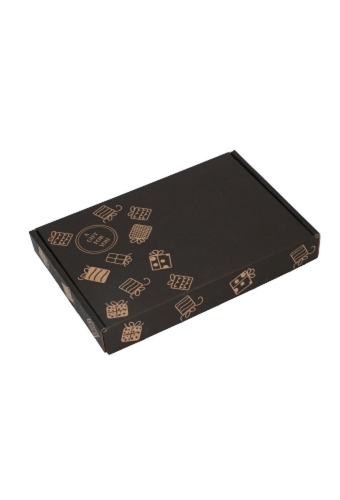 Brievenbusdoos Met Klep Pinto Gift For You Zwart A5 22x15.5x2.8cm 10stuks OP IS OP
