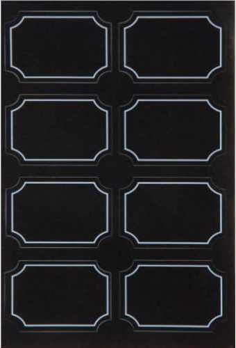 Cadeau Etiket Zwart 30x45mm 48 stuks