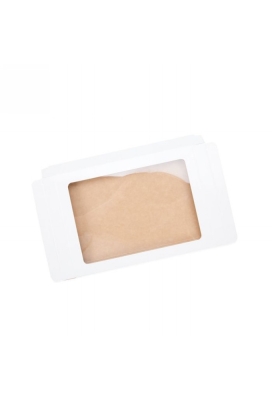 Cadeaudoosjes Jura Glans Wit Met Venster 13.7x1.5x18.7cm 25stuks