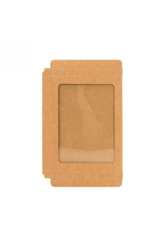 Cadeaudoosjes Jura Kraft Met Venster 11.5x1.3x15cm 25stuks