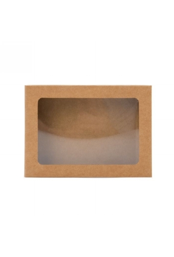 Cadeaudoosjes Jura Kraft Met Venster 11.5x2.2x15cm 25stuks