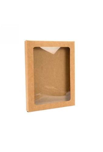 Cadeaudoosjes Jura Kraft Met Venster 15.3x1.6x21.5cm 25stuks