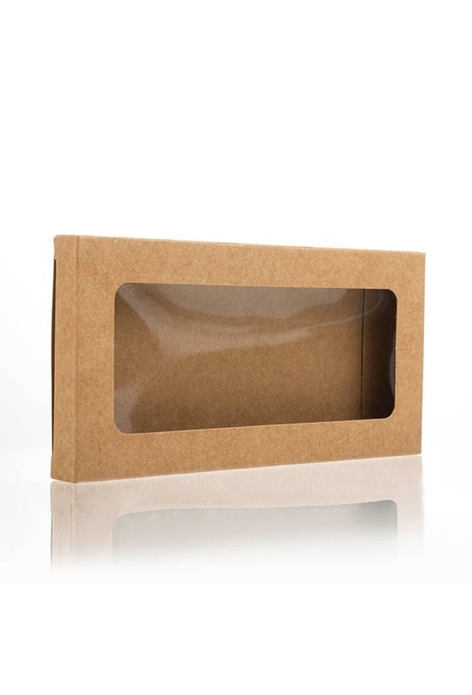 Cadeaudoosjes Jura Kraft Met Venster 7x2.1x13.8cm 25stuks