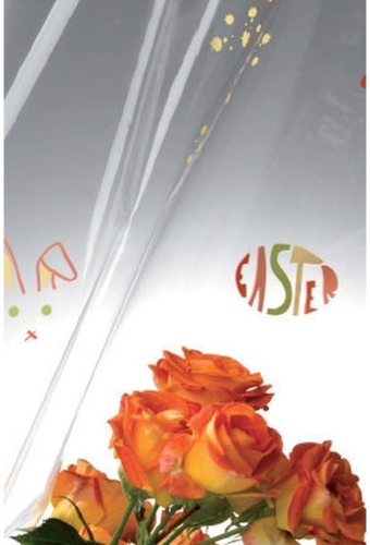 Cadeaufolie Transparant Easter 50cm x 200meter