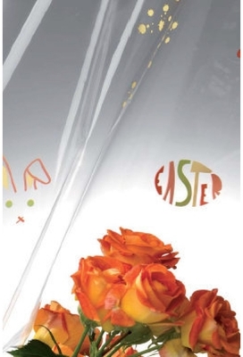 Cadeaufolie Transparant Easter 50cm x 200meter