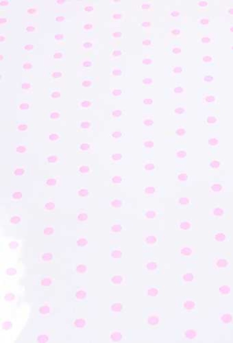Cadeaufolie Transparant Roze Dots 70cm x 50meter 35my