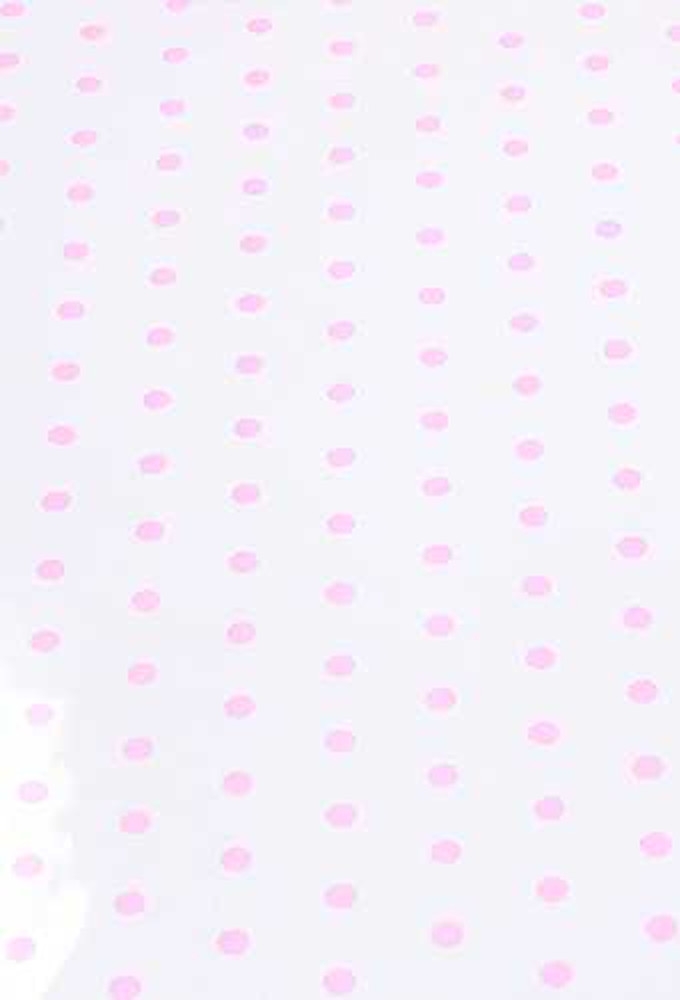 Cadeaufolie Transparant Roze Dots 70cm x 50meter 35my