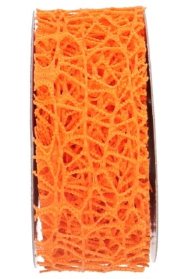 Cadeaulint Oceaan Weblint Oranje 40mm x 10 meter
