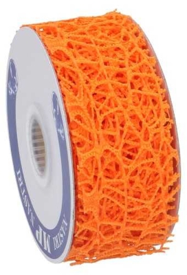Cadeaulint Oceaan Weblint Oranje 40mm x 10 meter