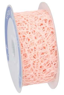 Cadeaulint Oceaan Weblint Roze 40mm x 10 meter OP IS OP