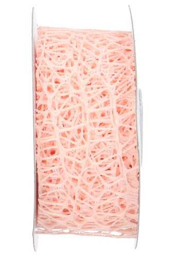 Cadeaulint Oceaan Weblint Roze 40mm x 10 meter OP IS OP