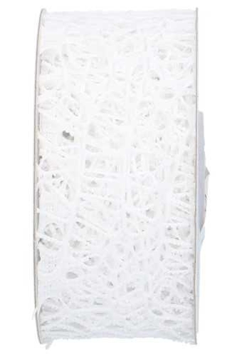 Cadeaulint Oceaan Weblint Wit 40mm x 10 meter