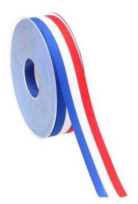 Cadeaulinten Stofband Nederland Rood Wit Blauw 2.5cm x 25meter