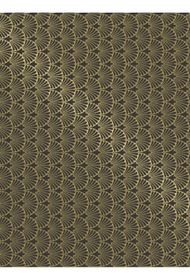 Cadeaupapier Coated victoria brown & gold 50cm x 200meter