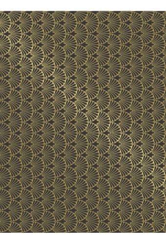 Cadeaupapier Coated victoria brown & gold 70cm x 200meter
