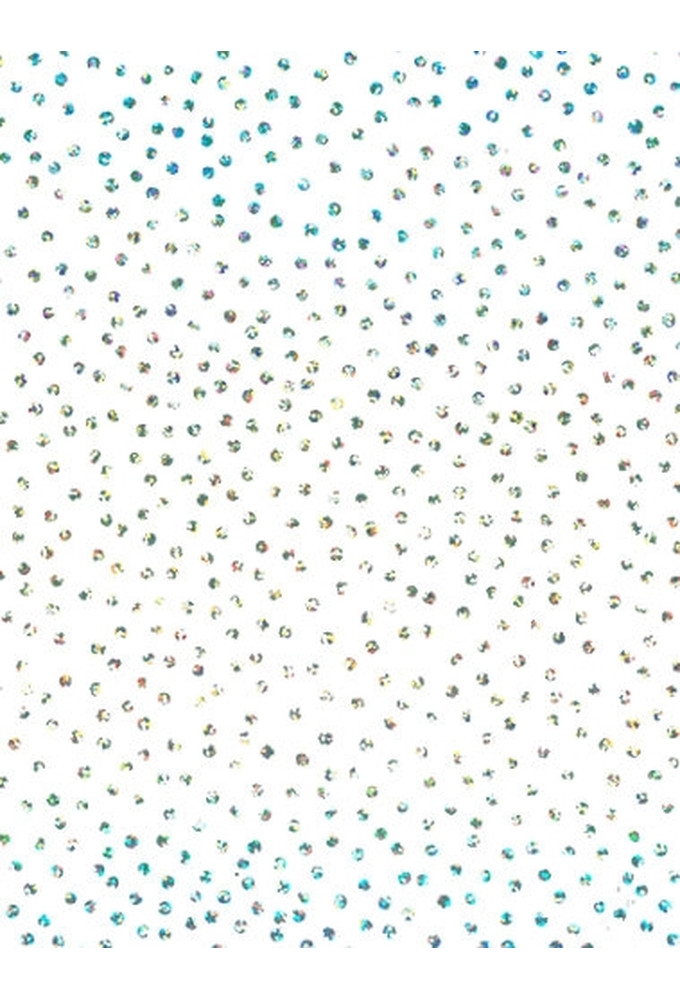 Cadeaupapier Holographic confetti dot white 50cm x 200meter