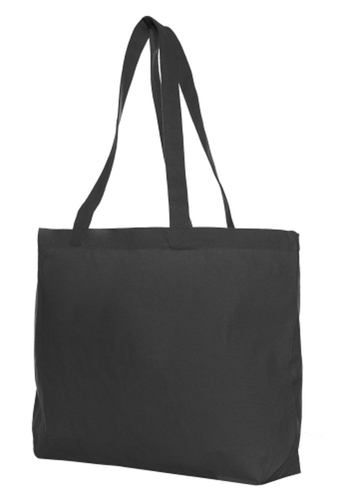 Canvas Bigshopper Zwart Met Hengsel 48x36x11cm 300grams 100stuks