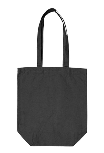 Canvas Draagtassen Zwart Met Hengsel 40x42x10cm 300grams 100stuks