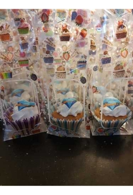 Cellofaan Zakjes Cupcakes 8x5x24cm 50stuks