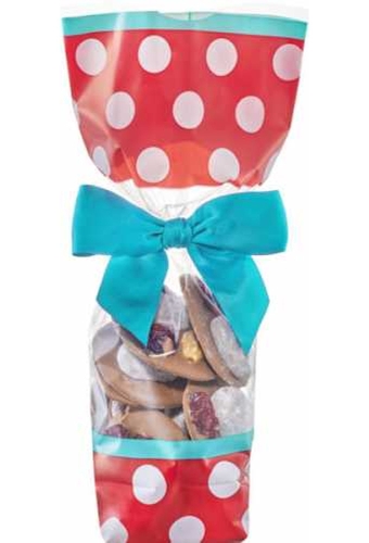 Cellofaan Zakjes Rood & Witte Dots 10x4x22cm 100stuks