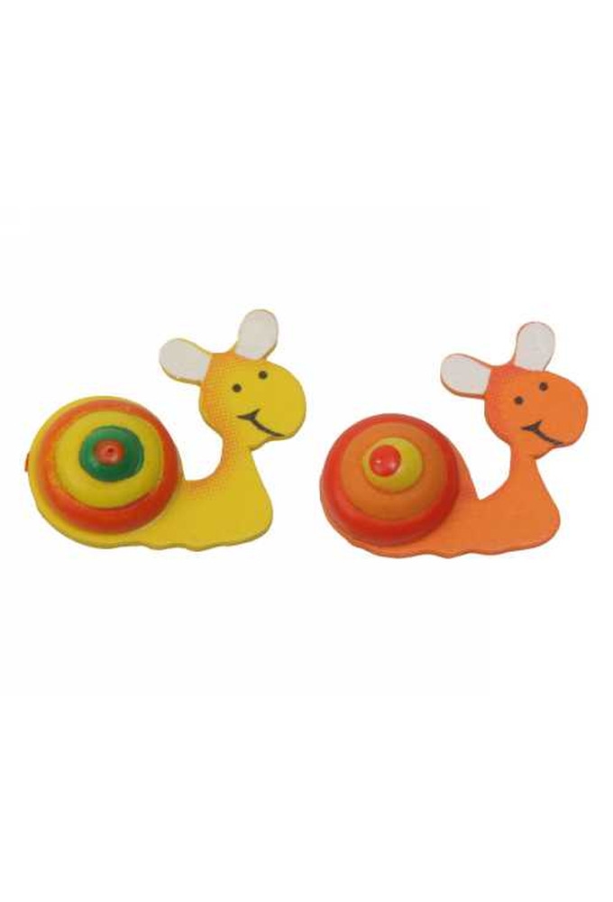 Decoplakkers Houten Slak Met Plakker 2.5x3.5cm 72stuks
