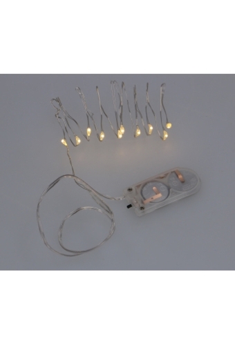 Decoratie Led verlichting 1 meter met 10 lampjes & Batterij