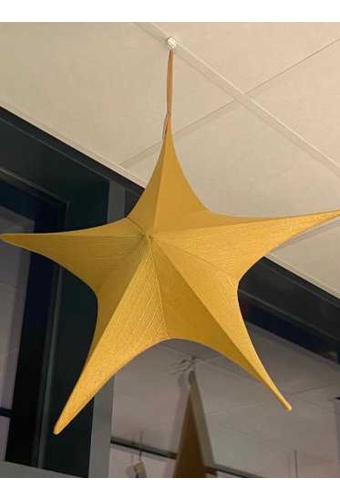 Decoratie Pionbino Stars Goud Medium 65cm doorsnee Met Koord 1stuks