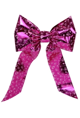 Decoratie strik Livorno Girl Verjaardag Metallic Pink 70x50+60cm