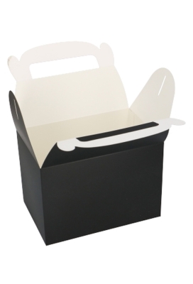 Draagdoosjes Danau Zwart 17.3x11.4x12.3cm 25stuks