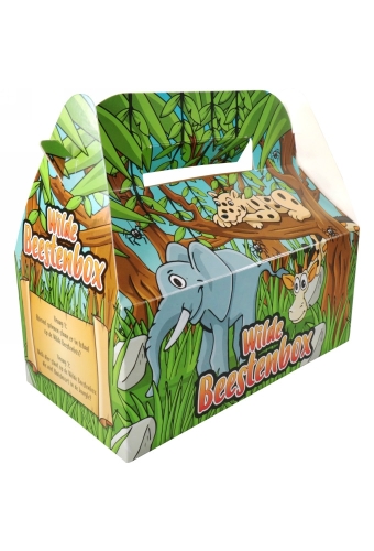 Draagdoosjes Kidsbox Wilde Beestenbox 22.5x12x9.5cm 10stuks
