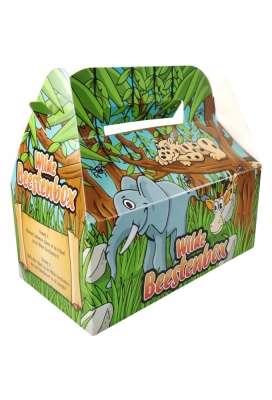 Draagdoosjes Kidsbox Wilde Beestenbox 22.5x12x9.5cm 10stuks