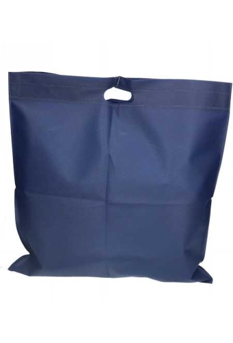 Draagtas Dongo Nonwoven Uitgesneden Handvat Blauw 48x50cm 200stuks