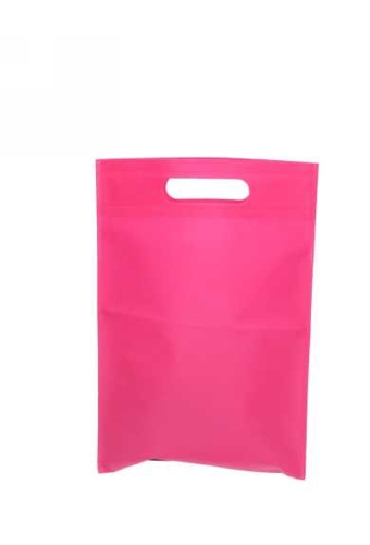 Draagtas Dongo Nonwoven Uitgesneden Handvat Fuchsia 23.5x35cm 200stuks