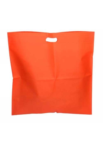Draagtas Dongo Nonwoven Uitgesneden Handvat Oranje 48x50cm 200stuks