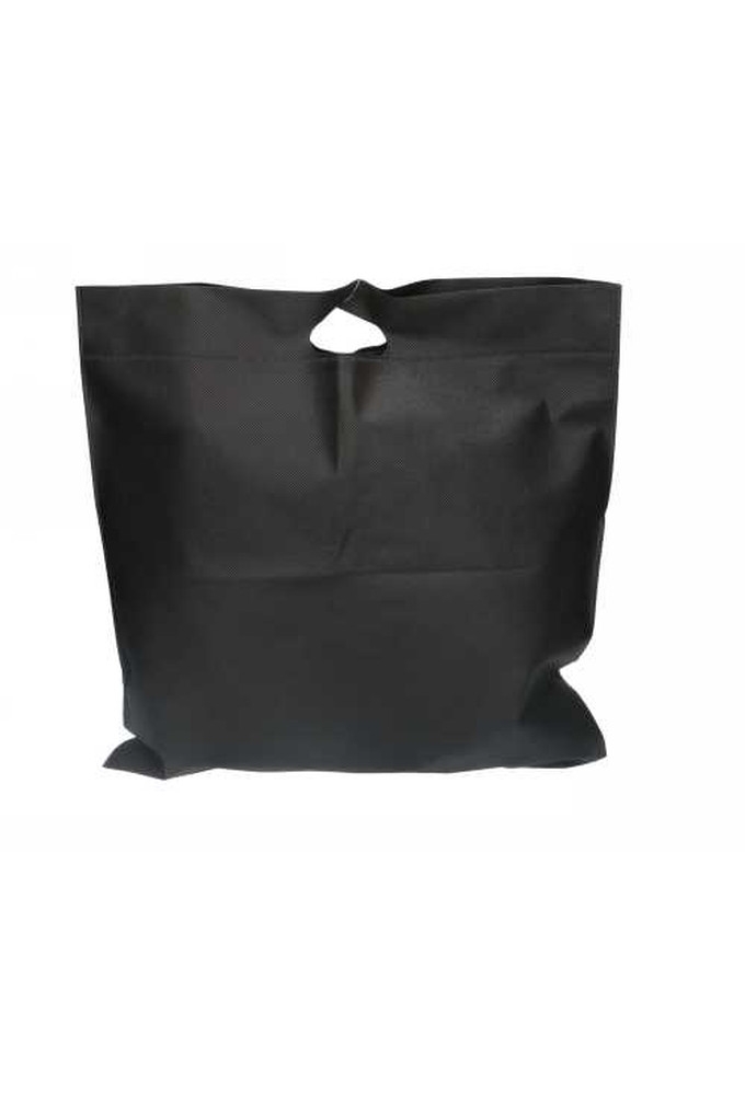 Draagtas Dongo Nonwoven Uitgesneden Handvat Zwart 48x50cm 200stuks