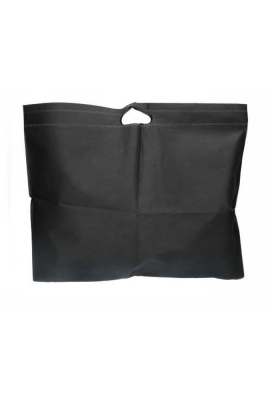 Draagtas Dongo Nonwoven Uitgesneden Handvat Zwart 58x50cm 200stuks