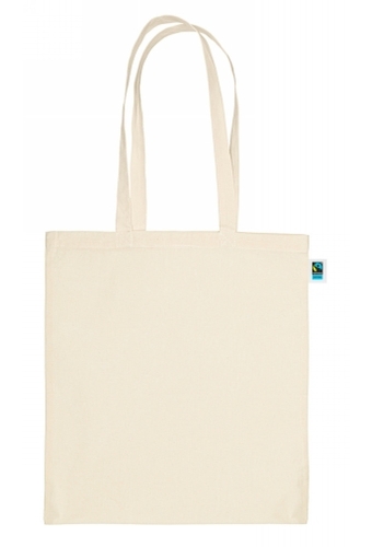 Draagtas Katoen Fairtrade Ecru Met Hengsel 150grams 38x42cm 250stuks