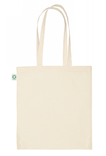 Draagtas Katoen Fairtrade Ecru Met Hengsel 150grams 38x42cm 250stuks
