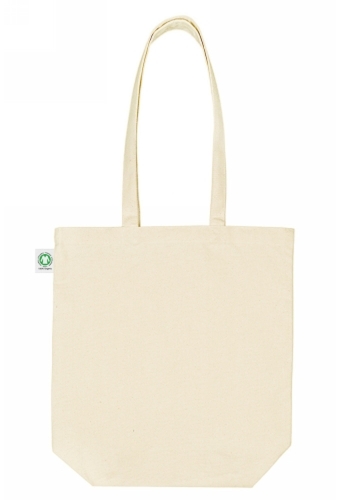 Draagtas Katoen Fairtrade Ecru Met Hengsel 300gram 42x42x12cm 100stuks