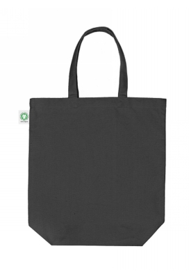 Draagtas Katoen Fairtrade Zwart Met Hengsel 300gram 42x42x12cm 100st
