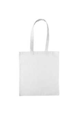 Draagtas Katoen High Quality 140gr Wit & Lang Hengsel 38x42cm