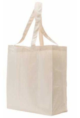 Draagtas Katoen Met Bodem 140gram Ecru & Hengsel 38x10x42cm