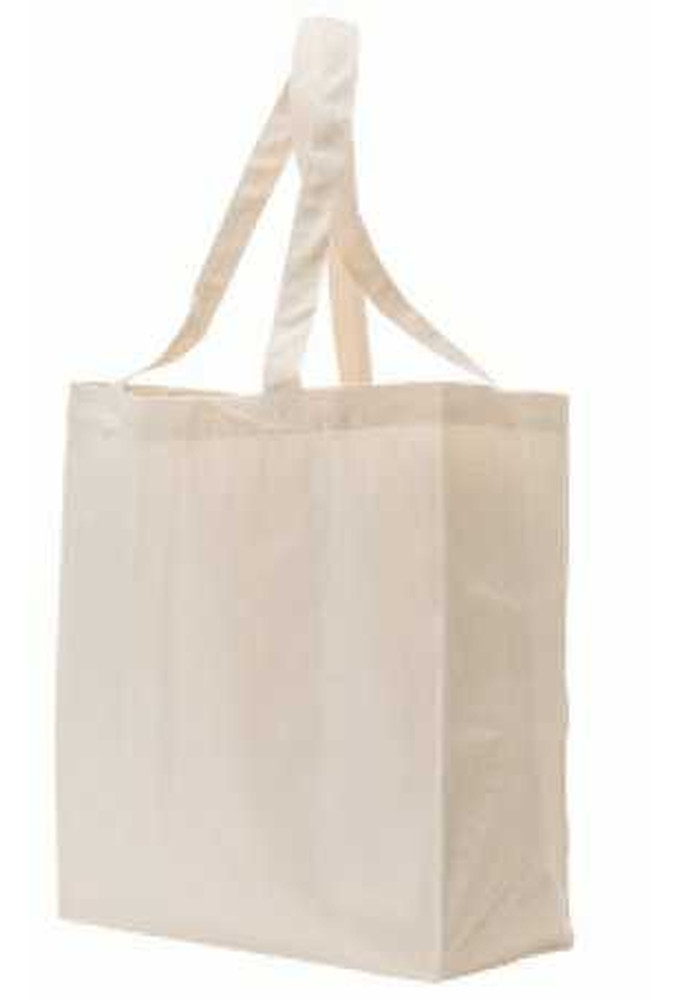 Draagtas Katoen Met Bodem 140gram Ecru & Hengsel 38x10x42cm