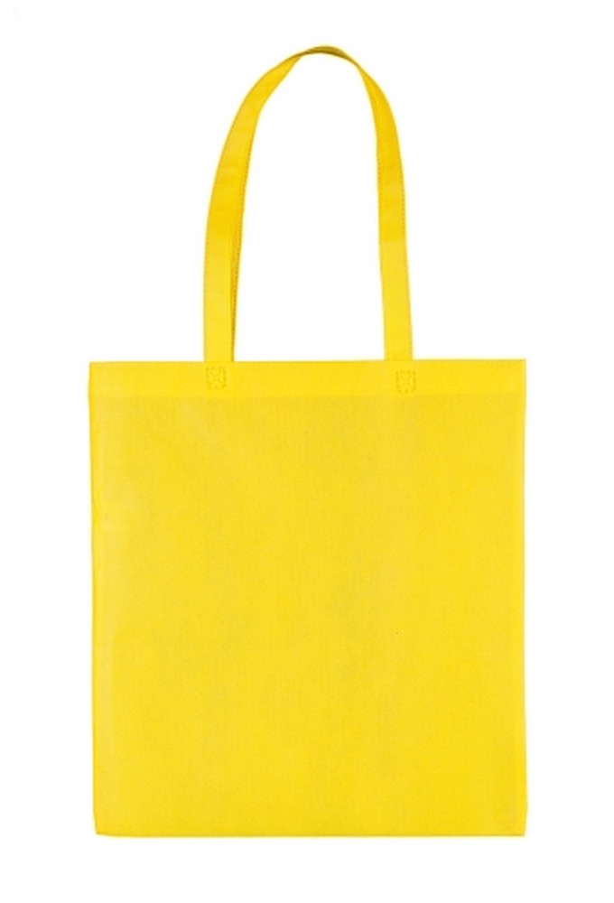 Draagtassen Non Woven Geel Met Hengsel 38x42cm 80 grams 250stuks
