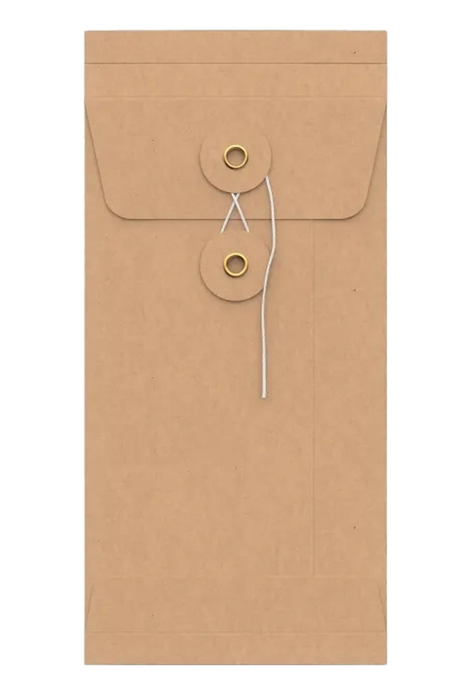 Envelop Met Japanse Sluiting Tokyo Kraft 22x11x2.5cm 50stuks
