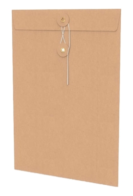 Envelop Met Japanse Sluiting Tokyo Kraft Venster 32.4x22.9cm 50stuks