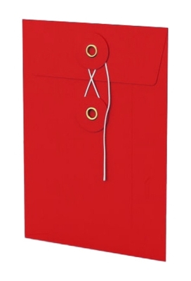 Envelop Met Japanse Sluiting Tokyo Rood 16.2x11.4cm 100stuks