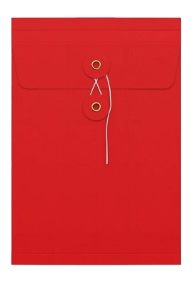 Envelop Met Japanse Sluiting Tokyo Rood 22.9x16.2x2.5cm 100stuks
